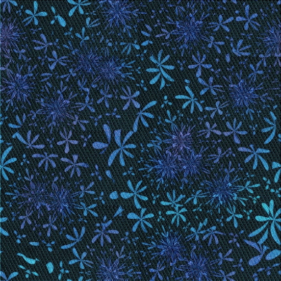 Ahgly Company Machine Washable Indoor Square Transitional Blue Area Rugs, 8' Square