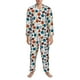 thumbnail image 3 of Fotbe Color Balls Pijama de Hombre con Estampado de Manga Larga, Conjunto de 2 Piezas, Ropa de Dormir Suave y Cómoda con Bolsillos-Large, 3 of 7