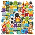 thumbnail image 3 of 35pcs-50pcs Cute Camping Stickers Funny Animal Decals Cartoon Nature Stickers for Laptops Notebooks Suitcases, 3 of 9