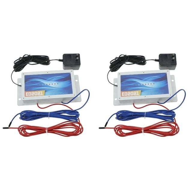 2X Electronic Water Descaler System Reduces Limescale Rust and Minerals No Chemicals Easy Installation US Plug