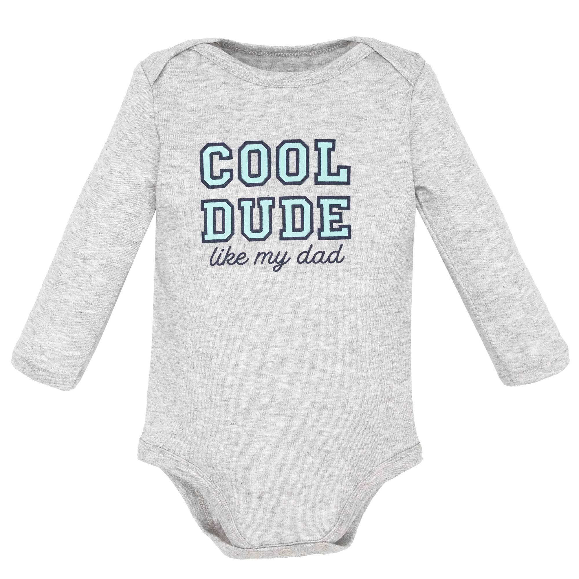 Hudson Baby Infant Boys Cotton Layette Set, Cool Skateboard Dino, 0-3 Months