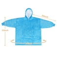 thumbnail image 7 of Kids Oversized Blanket Sweatshirt,Sherpa Hoodie,Super Soft Warm Comfortable Giant Pullover with Large Front Pocket for Boys Girls, 7 of 7