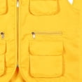 thumbnail image 5 of Blekii Kids Outdoor Utility Fishing Vest Zip up Sleeveless Casual Cargo Jacket Yellow L, 5 of 5