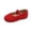 Red, variant on WAVSUF Girls Suede Princess Flats Round Toe Soft Sole Slip On Spring Trendy Dance Shoes Red 8 Toddler