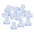 thumbnail image 4 of Abbraccia 6x12x Acrylic Faceted Bear Pram Charms Beads Pendants for DIY Blue 6 Pcs, 4 of 10