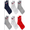 Navy Assorted, variant on Chaps, Adult Mens, 6-Pack Sports Performance Ankle Socks, Sizes 6-12