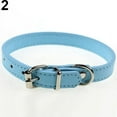 thumbnail image 4 of UDIYO Faux Leather Pure Color Cute Dog Pet Cat Puppy Collar Neck Adjustable Buckle, 4 of 7