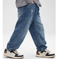 thumbnail image 5 of ZXLBBD Boys Distressed Denim Pants for Trousers with Rip Details and Fall Long Jeans for Kids Youth Teenager Fashion Casual Daily Wear,Blue,Size 5 Y-6 Y, 5 of 7