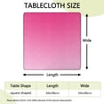 thumbnail image 2 of Pink Gradient Leopard Print Square Fitted Tablecloth with Elastic Edge,Square Table Cover,Washable Elastic Table Cover for Home Kitchen Party Decor 34"x34", 2 of 6