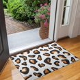 thumbnail image 2 of Black and Orange Of Leopard Print Door Rugs,Washable Non Slip Door Mats Indoor,Decorative Door Mats,Entry Mat Indoor for Entrance,Bedroom,Kitchen,Bathroom,17"x30", 2 of 6