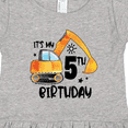 thumbnail image 4 of Inktastic Construction Truck It's My 5th Birthday Girls Toddler Dress, 4 of 5