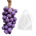 thumbnail image 4 of Jabón de uva en una cuerda con forma de racimo de uvas, de jabón, regalo de cumpleaños, jabones de baño decorativos hechos a mano para esposa, Púrpura 40 piezas, 4 of 8