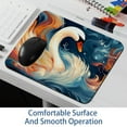thumbnail image 6 of Swan Printed Square Desk Mat Mousepad, 8.3x9.8 Inch, Non-Slip Rubber Bottom, Suitable for Office and Gaming, 6 of 6