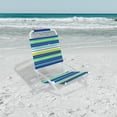 thumbnail image 6 of (2 pack) Caribbean Joe Canvas Armless Folding & Stacking Chair, Lime Stripe, 6 of 6
