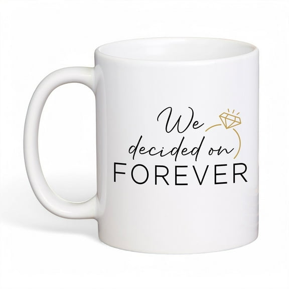 Personalization Mall We Decided on Forever White 11 Oz. Coffee Mug