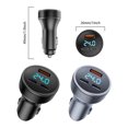 thumbnail image 3 of maskred Black Advanced Technology USB Car Phone Adapter - Sleek Appearance Enhanced Performance Convenient Car Phone Recharger gray,box-packed 2C+1A, 3 of 6