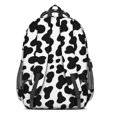 thumbnail image 3 of Cow Print Pattern Backpack for School, Cute School Bag with Adjustable Shoulder Straps and Padded Back, 16.9"x12.6"x5.9", 3 of 5