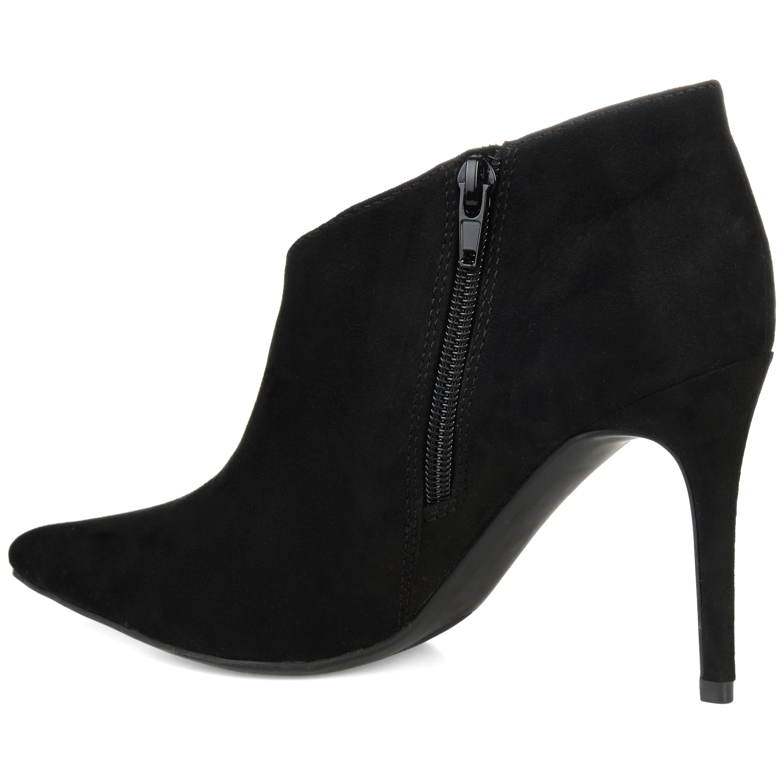 Journee Womens Demmi Inside Zip Stiletto Booties