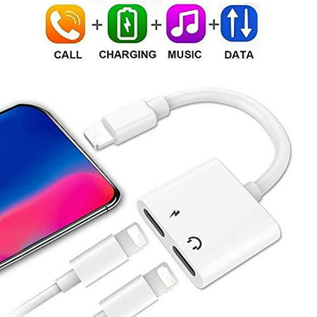Splitter Charger & Headphones Jack Adapter for A Mobile Phone X / 8 8 Plus / 7 7 Plus, EXECCZO 2 in 1 Dual Functional (Best Smartphone With Headphone Jack)