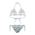 thumbnail image 2 of Yuyamidu Camo Fishing Women's Bikini Set High Cut Triangle Sexy Tie Swimsuit Two Piece Bathing Suit Halter String Cheeky Swimsuit Tie Back Bathing Suit Woman 2XL, 2 of 8