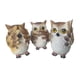 thumbnail image 4 of 3 piezas de estatuas de búho, esculturas coleccionables antiguas, encantadores regalos de cumpleaños, pequeños adornos, figuras de animales para el, 4 of 8