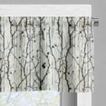 thumbnail image 3 of Ambesonne Farmhouse Window Valance, Autumnal Tree Branches, 54" X 18", Off White Dark Brown, 3 of 4