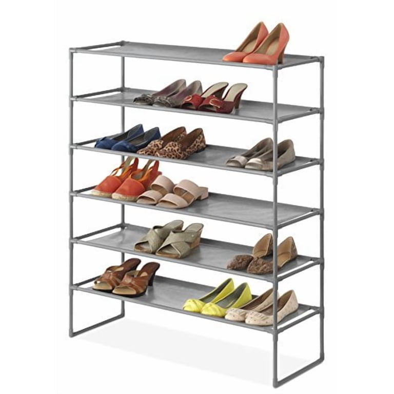 Whitmor 6-Tier Metal & Fabric Spacemaker Storage Rack, Space