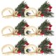 thumbnail image 1 of ColoMX 6pcs soporte para servilleta de servilleta dorsora de Navidad Servietting Supportor de hebilla Decoración de la mesa del banquete, 1 of 8