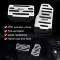 thumbnail image 4 of SILVER Non-Slip Automatic Gas Brake Foot Pedal Pad Cover Car Accessories Parts, 4 of 7