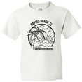 thumbnail image 3 of Inktastic Summer Vacation Mode Naples Beach Florida Youth T-Shirt, 3 of 5