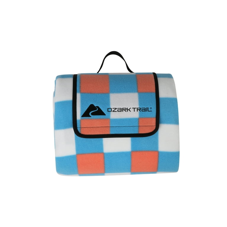 Ozark Trail Water Resistant Plaid Pattern Fleece Camping Picnic