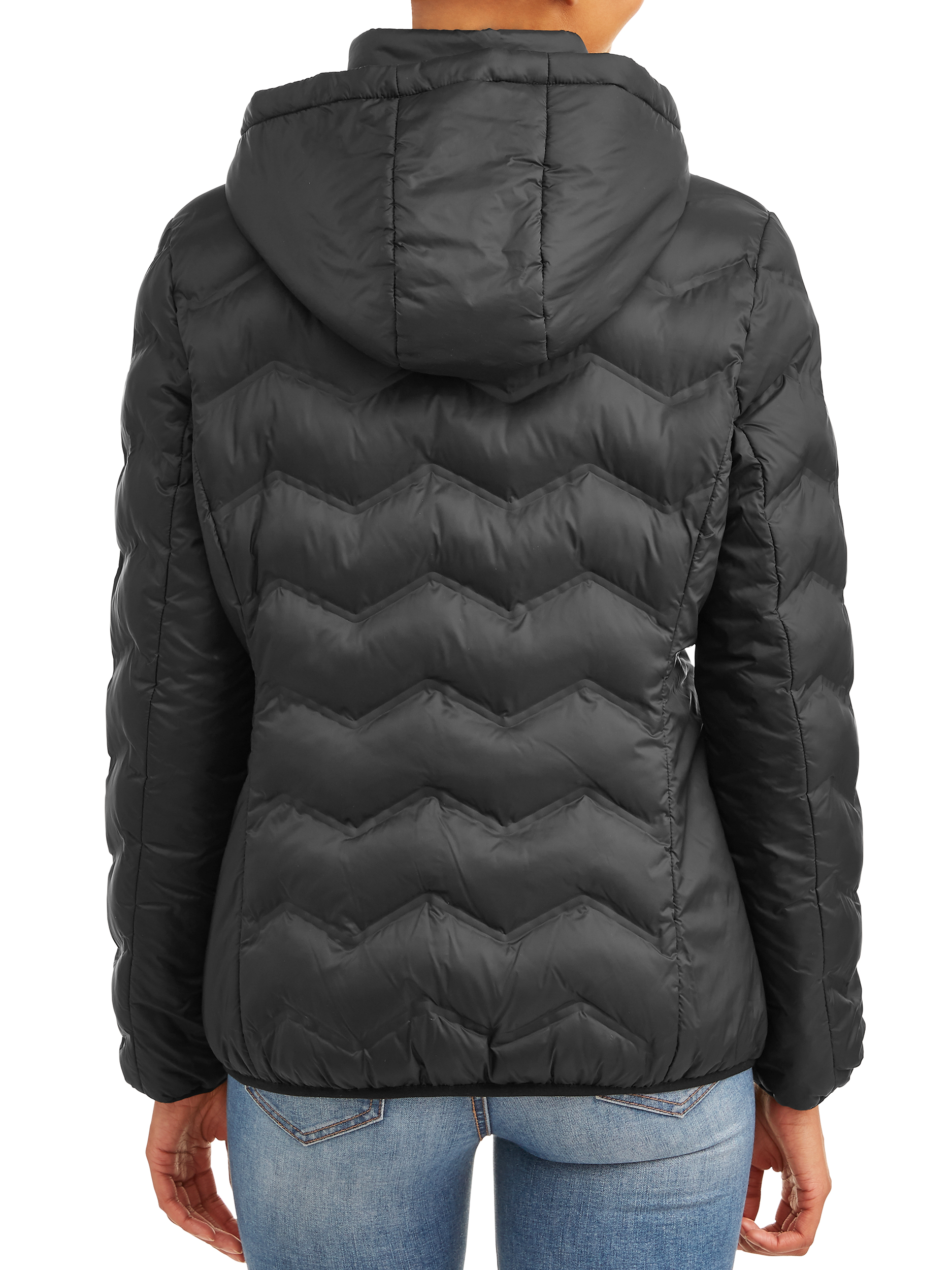 Time and Tru Women's Puffer Coat with Hood - image 4 of 4