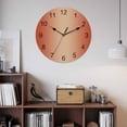thumbnail image 2 of Wall Clock Ombre Orange Clocks PVC Silent Non-Ticking Battery Operated Decorative Orange Gradient Color Round Clock for Home Living Room Kitchen Bedroom Office School Wall Decor 10 Inch, 2 of 9