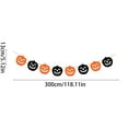 thumbnail image 3 of Long Halloween Party Flag Banner - Non-Woven Fabric Decor for Mall Windows Walls Doors Holiday Background​(Orange), 3 of 6