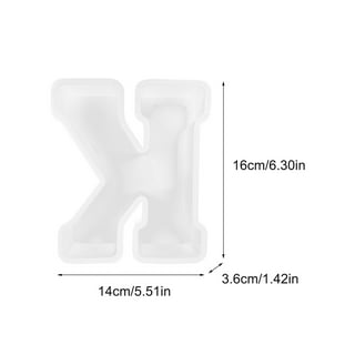 QIIBURR Resin Molds Silicone Large Epoxy Resin Molds Silicone Large  Alphabet Epoxy Resin Mould English Letter Silicone Mold Silicone Resin Molds  Letter Resin Molds 
