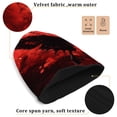 thumbnail image 3 of BZSMCE Winter Beanie Hats Warm Cozy Cap Dark Wings Pattern, 3 of 7