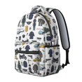 thumbnail image 2 of Police and Helicopter White Pattern Backpack for School, Cute School Bag with Adjustable Shoulder Straps and Padded Back, 15.3"x11"x7.1", 2 of 5