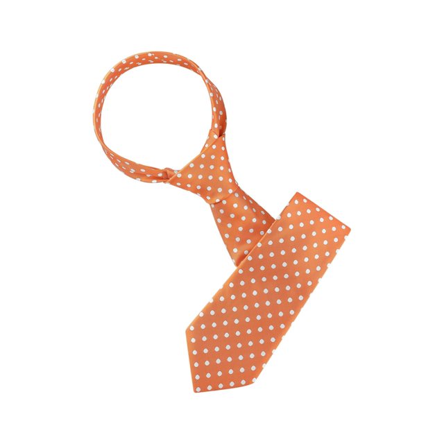 CORBATA ANCHA DE PUNTOS DE POLKA PARA HOMBRES INSPIRADOS CHIC, CORBATAS FORMAL Y CASUAL, NARANJA, TALLA ÚNICA