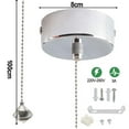thumbnail image 4 of Cord Pull Switch Pull Cord Light Switch Bathroom Upgrade 3A Current Capacity Effortless Light Control For Bathroom Lighting, 4 of 7