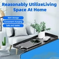 thumbnail image 3 of TV Top Shelf .Steel Floating TV Stand with Storage Boxes Monitor Shelf Media Boxes Game Console Router and Remote Control DVD Storage Shelves, 3 of 7