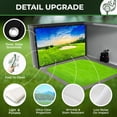 thumbnail image 4 of KHAMPA 9' 10" x 11' 5.8" Golf Impact Screen for Simulators | Indoor Use with Grommets & Reinforced Border, 4 of 10