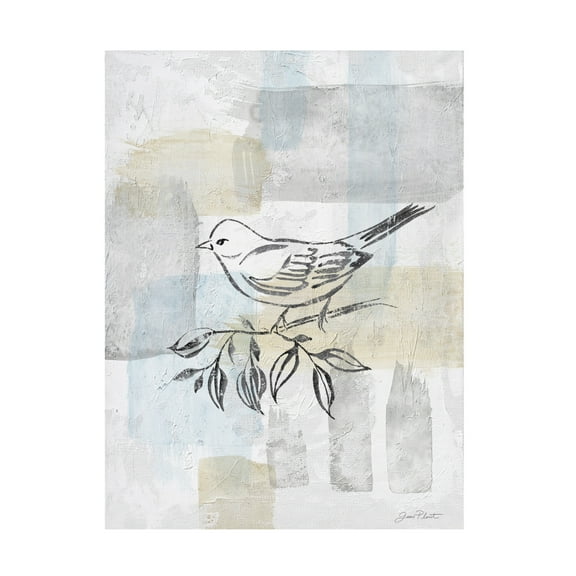 Canvas Wall Art - Jean Plout 'Washy Abstract Canvas D' Wall Art for Living Room, Bedroom, or Office Décor by Trademark Fine Art - 14 x 19 Inches