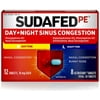SUDAFED PE Day and Night Sinus Pressure and Congestion Tablets 20 ea (Pack of 2)