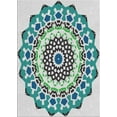 thumbnail image 1 of Ahgly Company Indoor Rectangle Patterned Green Novelty Area Rugs, Swatch Sample, 1 of 6