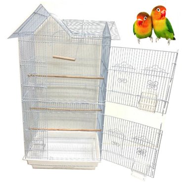 Image showcasing New 70” Large Outdoor Bird Aviary Weatherproof Wooden Indoor Bird Cage ...