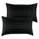 thumbnail image 1 of 1 par de de almohada de de seda a rayas cómoda suave 51 cm x 66 cm almohada para el negro Zulema Funda de almohada larga, 1 of 8