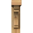 thumbnail image 2 of Ekena Millwork 4"W x 14"D x 14"H Olympic Block Rough Sawn Bracket w/ Offset Brace, Western Red Cedar, 2 of 25