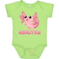 thumbnail image 3 of Inktastic Axolittle Cute Baby Axolotl Boys or Girls Baby Bodysuit, 3 of 5