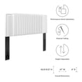thumbnail image 6 of Felicity Channel Tufted Performance Velvet King/California King Headboard, White, 6 of 9