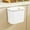 White-350, variant on AuroraX Gray Kitchen Desk Trash Can with Lid 1.9 Gallon Hanging Stylish Garbage Container Basket Minimalist Plastic Garbage Bin for Compact Spaces